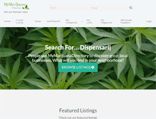 Tablet Screenshot of mymarijuanadirectory.com